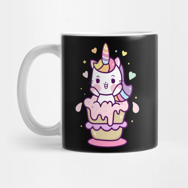 unicorn cat cartoon by Cats Cute 